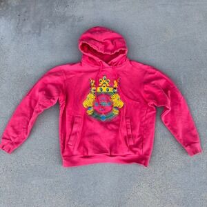 Nike LeBron James King Crown Lion Graphic Hoodie Pink Men Size S